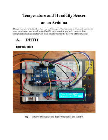Temperature And Humidity Sensor On An Arduino A. DHT11