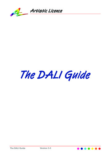 The DALI Guide - Artistic Licence