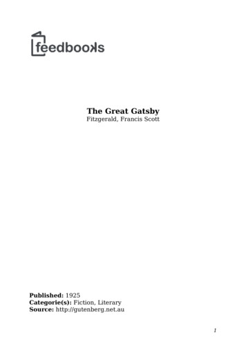 The Great Gatsby - Académie De Corse