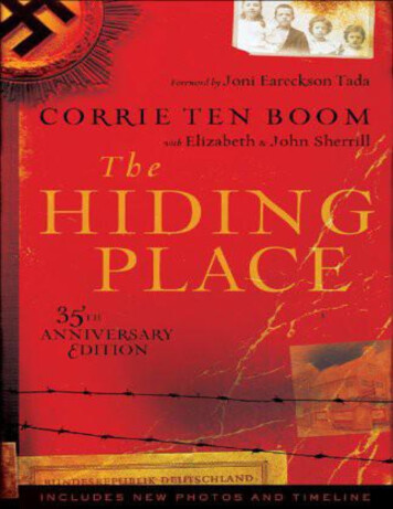 The Hiding Place - Dr. Hodgson's English Classes