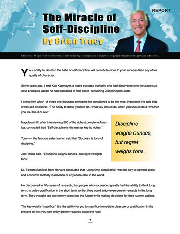 The Miracle Of Self-Discipline - Dennis J Henson