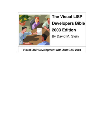 The Visual LISP Developers Bible - Autodesk