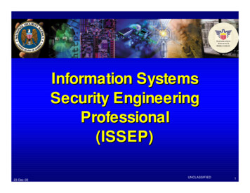 Information Systems Security Engineering Professional 
