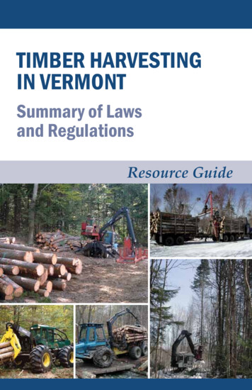 Timber Harvesting In Vermont