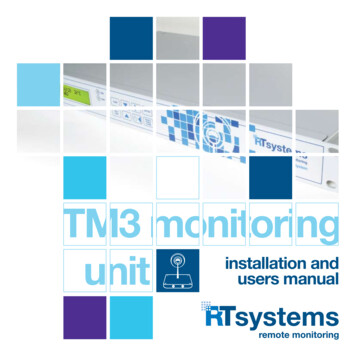 TM3 Monitoring Unit - RT Systems