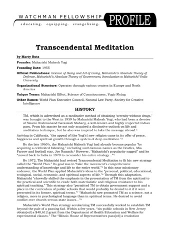 Transcendental Meditation Profile - Watchman Fellowship