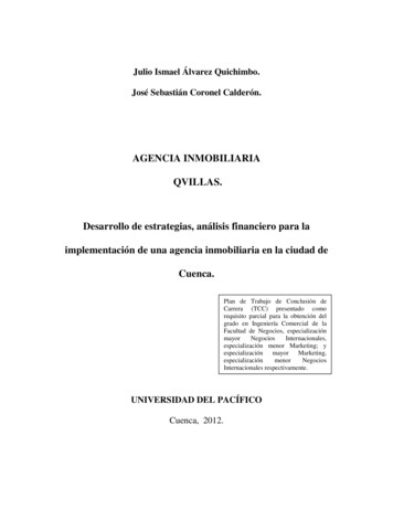AGENCIA INMOBILIARIA QVILLAS. Desarrollo De Estrategias, Análisis .