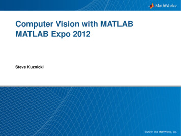 Computer Vision With MATLAB Master Class