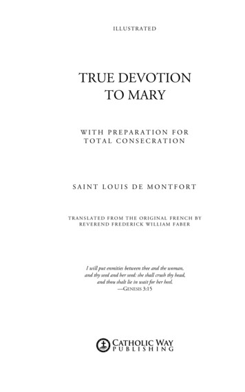 TRUE DEVOTION TO MARY