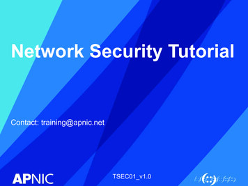 Network Security Tutorial - APNIC