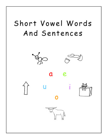 Short Vowel Words And Sentences - Reading Connections