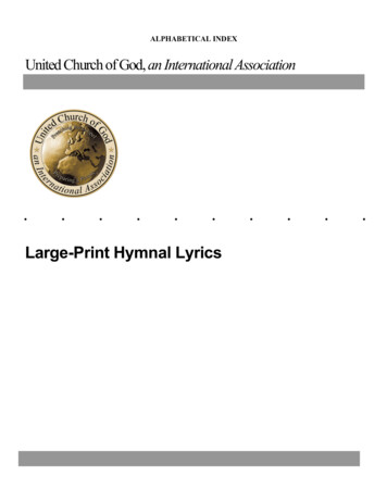 2007 Hymnal Lyrics - Large-Print