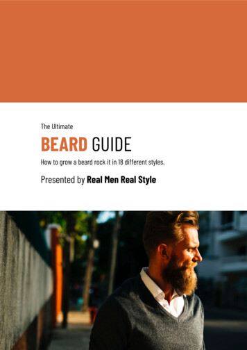BEARD GUIDE - Real Men Real Style Men's Clothing