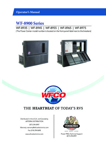 WF-8900 Series - Wfcoelectronics 