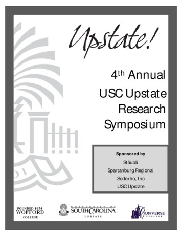 4 Annual USC Upstate Research Symposium