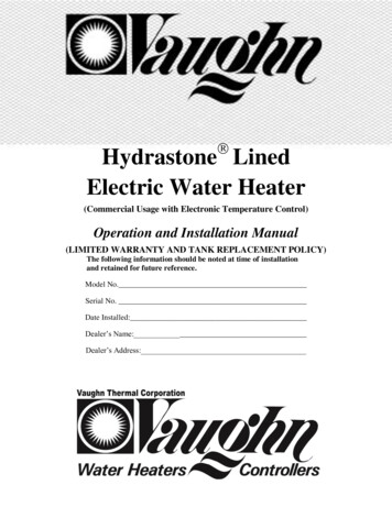 Hydrastone Lined Electric Water Heater
