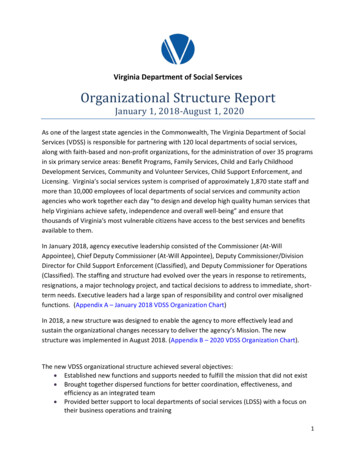 Organizational Structure Report - Virginia