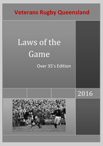 Laws Of The Game - Masters Games