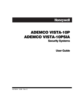ADEMCO VISTA-10P ADEMCO VISTA-10PSIA - Complete Security Systems