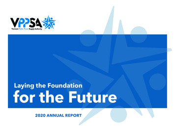 Laying The Foundation For The Future - VPPSA