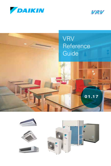 VRV Reference Guide - Daikin AC