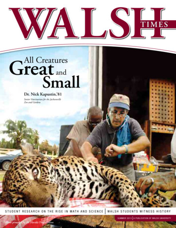 Great All Creatures - Walsh University