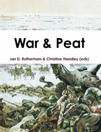 War Peat Conference Book 2014 Extracts - WordPress 