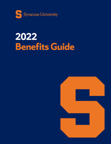 Syracuse University 2022 Benefits Guide
