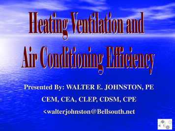 Presented By: WALTER E. JOHNSTON, PE CEM, CEA, CLEP, CDSM, CPE .
