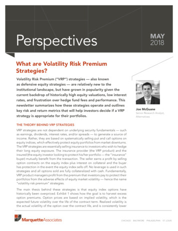 What Are Volatility Risk Premium Strategies?