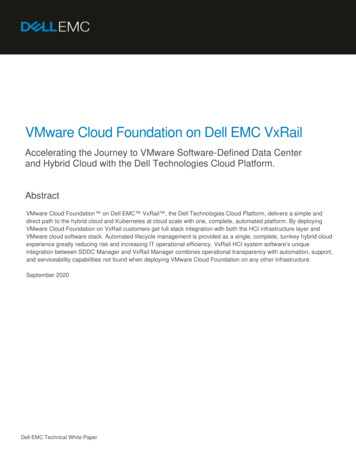 VMware Cloud Foundation On Dell EMC VxRail - IDG