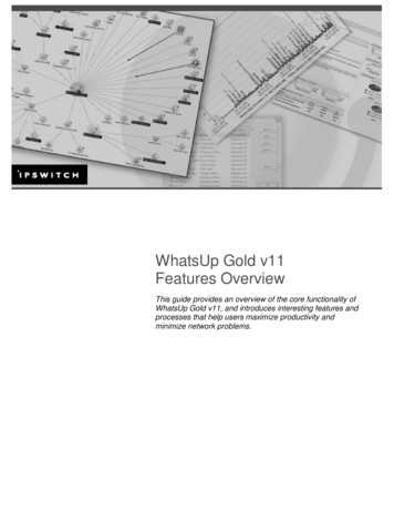 WhatsUp Gold V11 Features Overview - Akcent.sk