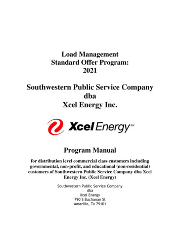 Southwestern Public Service Company Dba Xcel Energy Inc.