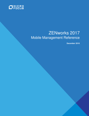 ZENworks 2017 Mobile Management Reference - Novell