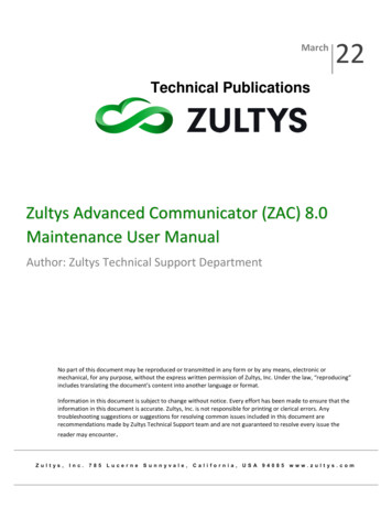 Zultys Advanced Communicator (ZAC) 8