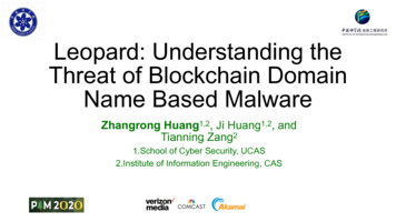 Leopard: Understanding The Threat Of Blockchain Domain .
