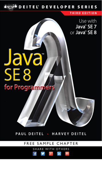Java SE8 For Programmers - Pearsoncmg 