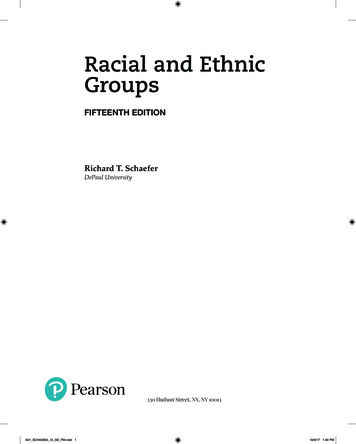 Racial And Ethnic Groups - Pearson