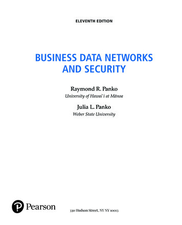 BUSINESS DATA NETWORKS AND SECURITY