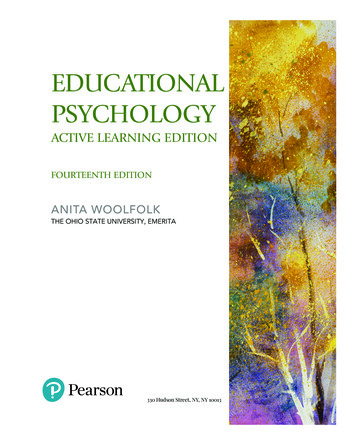 EDUCATIONAL PSYCHOLOGY - Pearson
