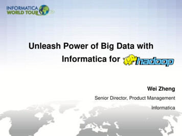 Unleash Power Of Big Data With Informatica For