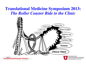 Translational Medicine Symposium 2013: The Roller Coaster .