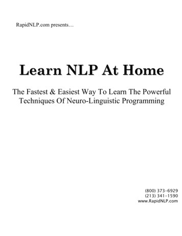 Learn NLP At Home - Weebly