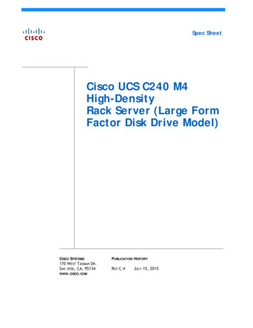 Cisco UCS C240 M4 LFF Rack Server Spec Sheet - Etilize