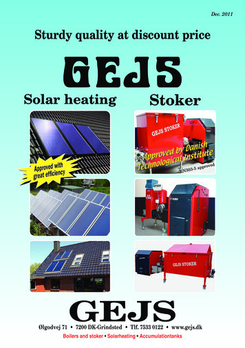 Solar Heating Stoker - Gejs