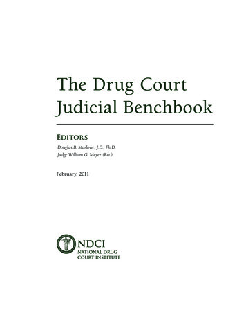 The Drug Court Judicial Benchbook - NDCI