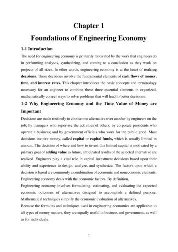 Chapter 1 Foundations Of Engineering Economy