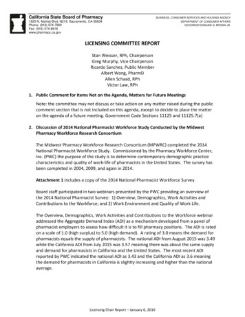 Licensing Committee Report - California