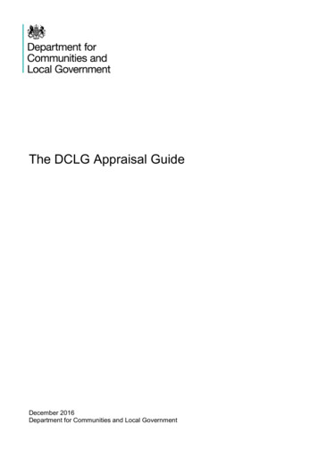 The DCLG Appraisal Guide