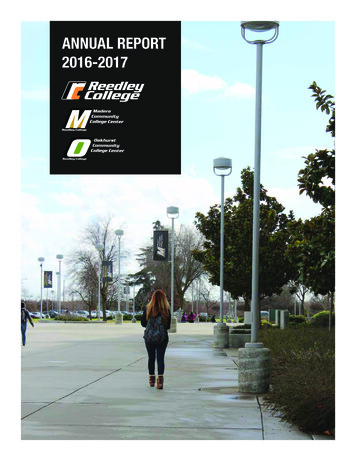 ANNUAL REPORT 2016-2017 - Reedley College